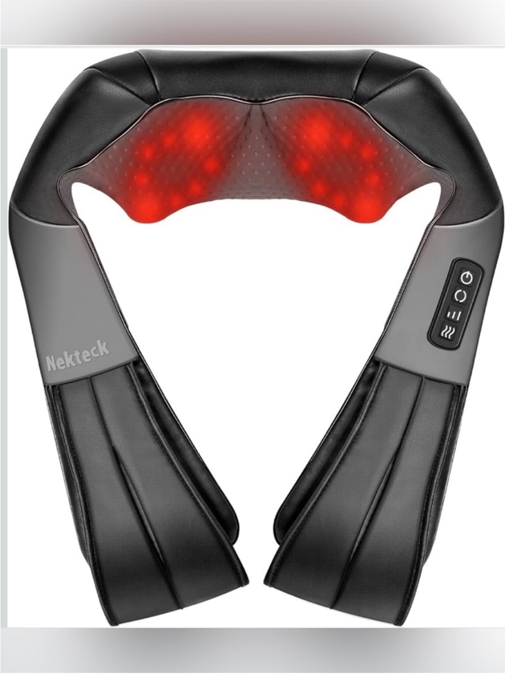 NEKTECK Shiatsu Neck & Back Massager w/Heat in Carrying Bag NWB 🎁FATHERS DAY GFT - Picture 3 of 15